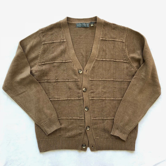 Oscar De La Renta Mens V Neck Cardigan 